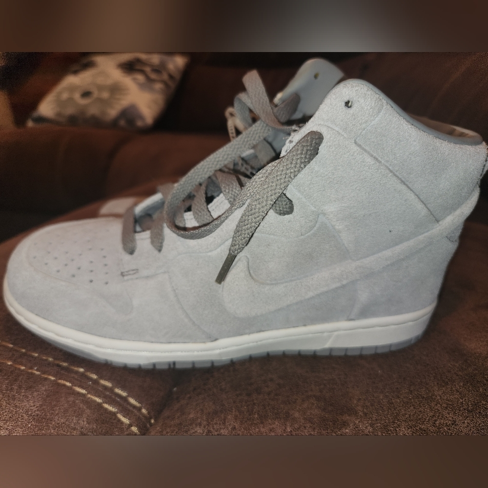 Nike Air Force High Tops- Gray Suede size 7